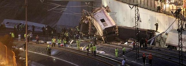 77 muertos en el accidente de Santiago