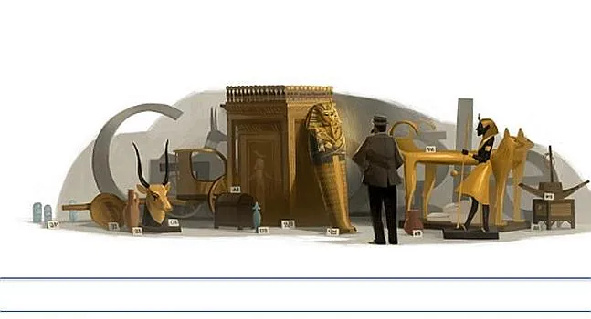 Howard Carter y su tumba de Tutankamon homenajeados en Google