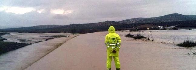 Ocho carreteras cortadas en Jaén por la lluvia