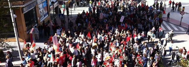 La manifestación en Jaén fue amplia y sin incidentes