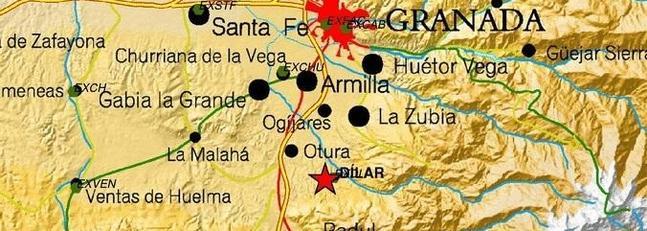 Un terremoto alerta a los vecinos de Granada capital y varios pueblos del área metropolitana 