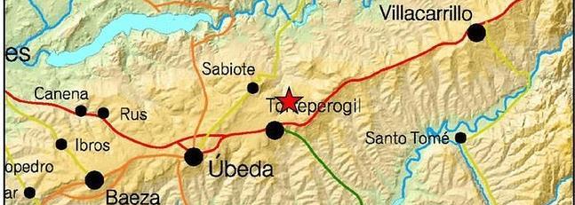 Registrado un terremoto de 2,5 grados con epicentro en Sabiote (Jaén)