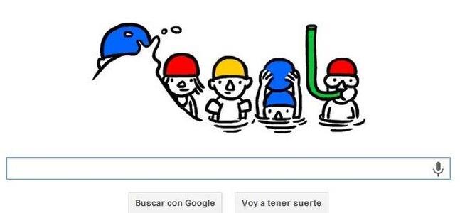 Ahora Google festeja el Solsticio de verano bañandose con un doodle interactivo