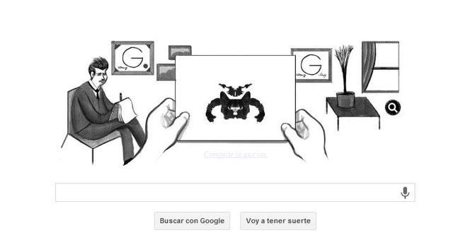Hermann Rorschach, juega a su test en el doodle de Google y dinos qué ves