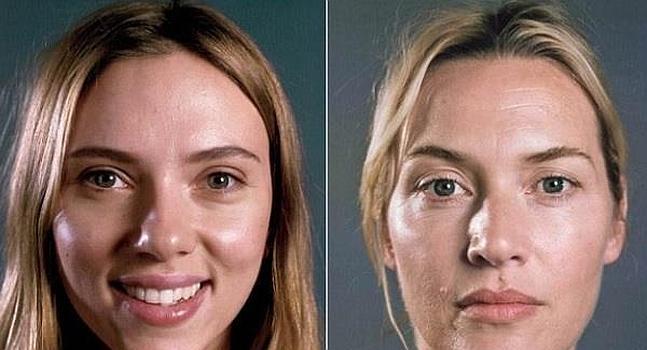 Scarlett Johansson y Kate Winslet lucen sin maquillaje para Vanity Fair .  Ideal