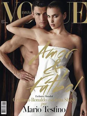 Bombazo: Cristiano Ronaldo e Irina Shayk se desnudan para la revista Vogue