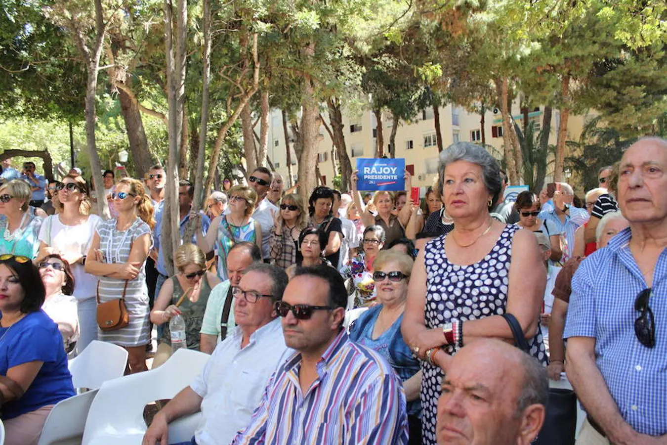 Mariano Rajoy celebró un acto de campaña en Aguadulce